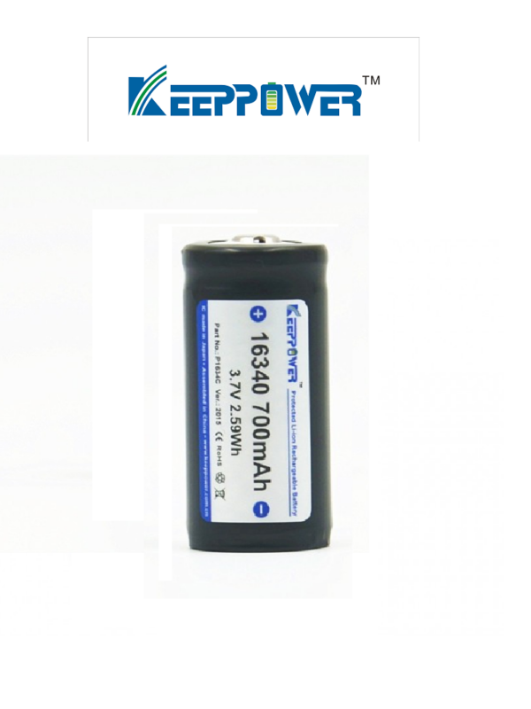 KEEPPOWER 16340/700mAh