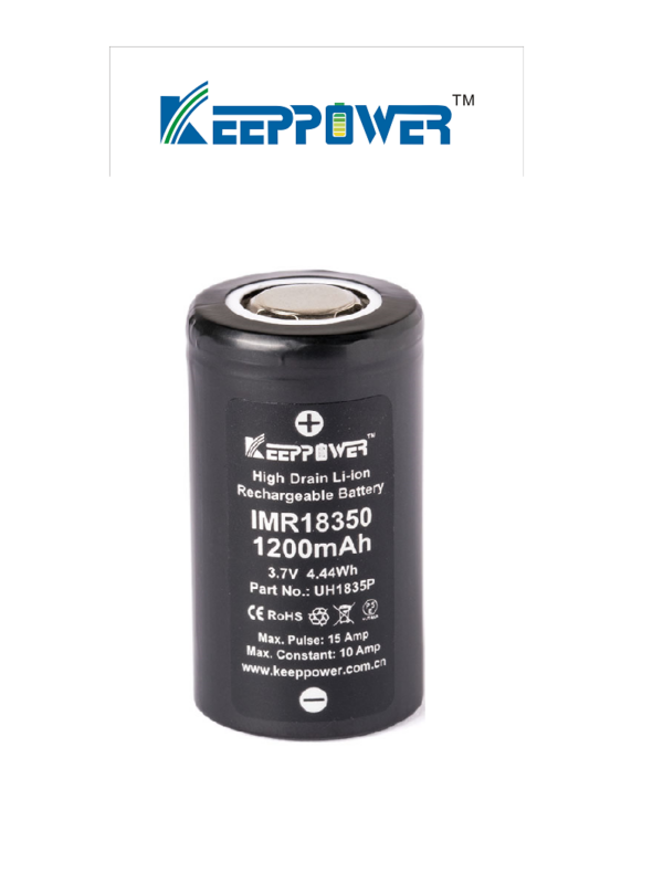 KEEPPOWER 18350/1200mAh IMR