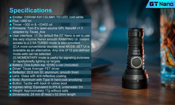 LUMINTOP BLF GT NANO