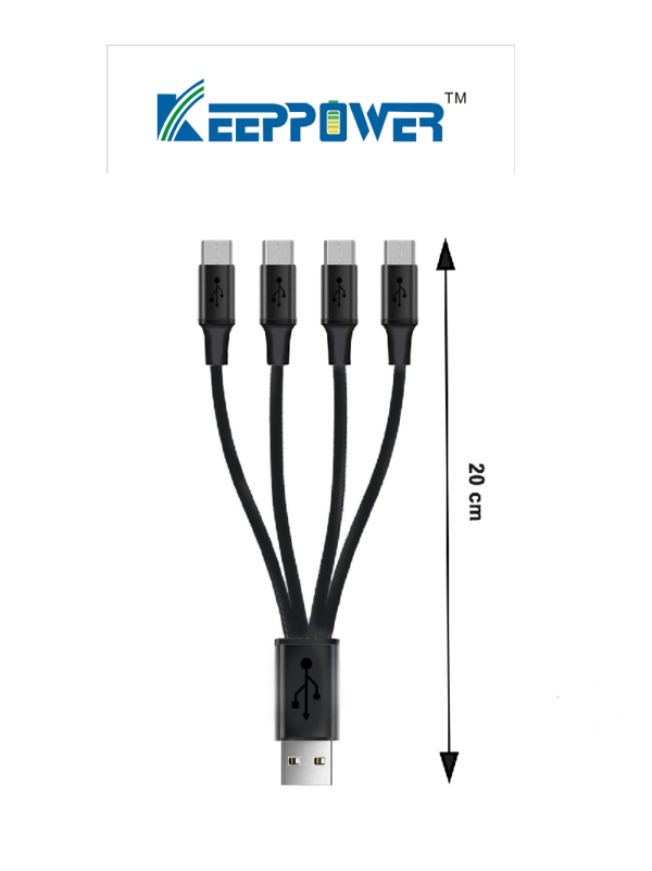 KEEPPOWER USB-A-4*MICRO-USB