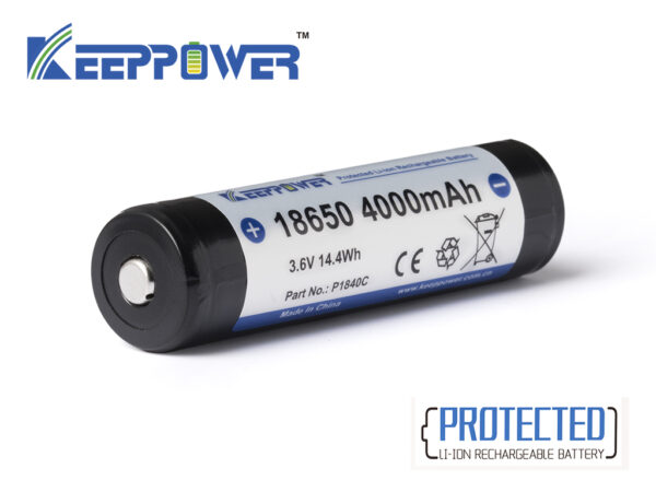 Keeppower-18650-4000mAh-3-6V-3-7V-PCB-BMS-geschuetzt-P1840C KEEPPOWER 18650/4000mAh