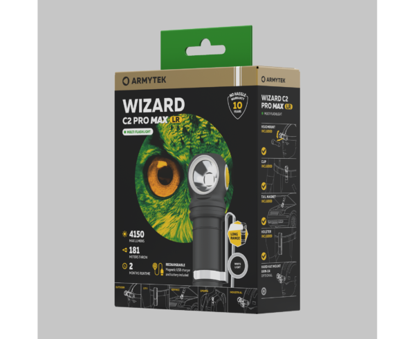 Wizard_C2_Pro_Max_LR_white_G_BG ARMYTEK WIZARD C2 PRO MAX LR