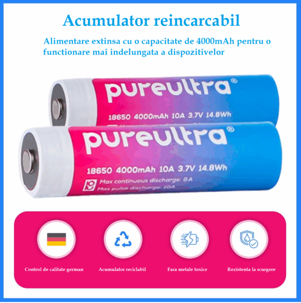 PUREULTRA 18650/4000mAh