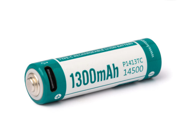 Keeppower-P1413TC-14500-Li-Ionen-Akku-3-6V-3-7V-1300mAh-USB-C-2 KEEPPOWER 14500/1300mah USB-C